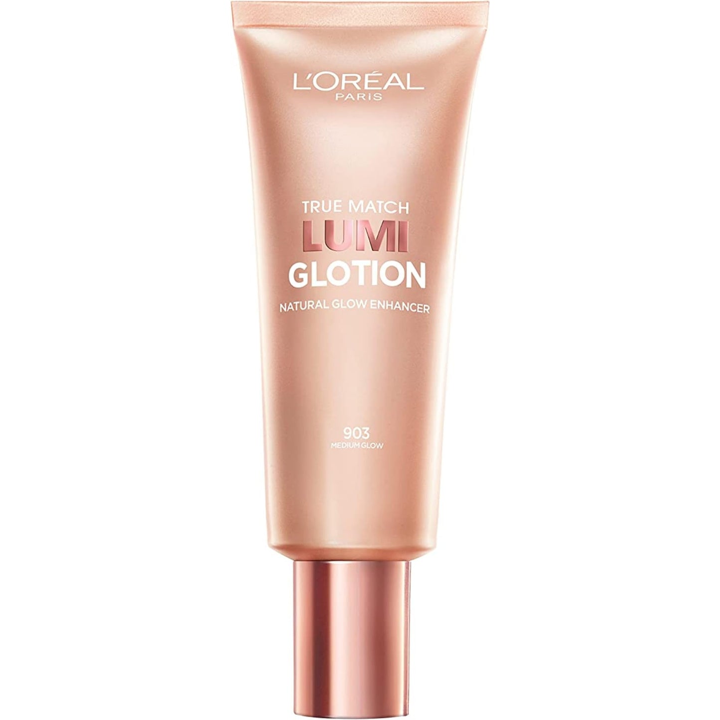 L’Oréal Paris True Match Lumi Glotion Natural Glow Enhancer, Instantly Hydrates and Illuminates Skin, Sheer Color Tint, Offers a Sunkissed Glow, 903 Medium, 40 mL