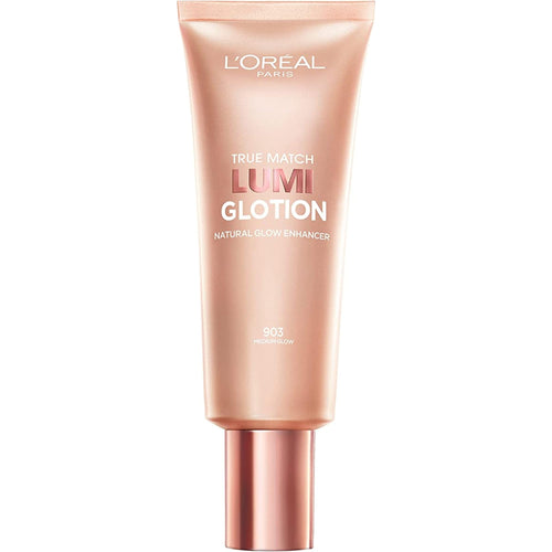 L’Oréal Paris True Match Lumi Glotion Natural Glow Enhancer, Instantly Hydrates and Illuminates Skin, Sheer Color Tint, Offers a Sunkissed Glow, 903 Medium, 40 mL
