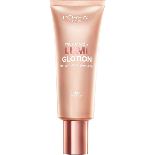 L’Oréal Paris True Match Lumi Glotion Natural Glow Enhancer, Instantly Hydrates and Illuminates Skin, Sheer Color Tint, Offers a Sunkissed Glow, 903 Medium, 40 mL