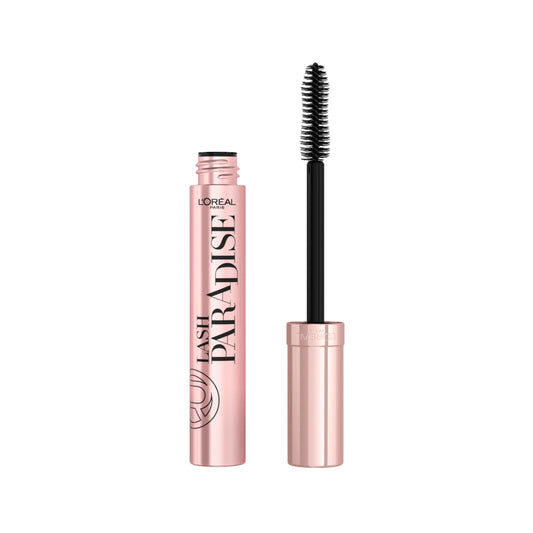 L’Oréal Paris Voluminous Lash Paradise Mascara, Lengthening Mascara, Volume & Length for Up to 24 Hours with Flower Oil Infused Conditioning Formula for Sensitive Eyes, Blackest Black, 0.28 fl. oz.