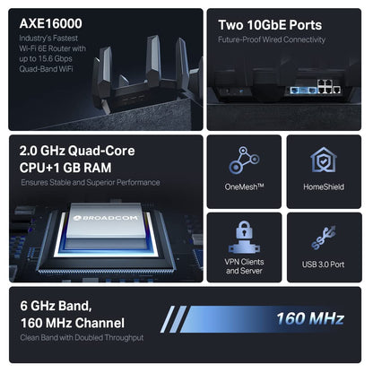 TP-Link AX3000 WiFi 6 Smart WiFi Router (Archer AX55) – 802.11ax Wireless Router, Gigabit Internet Router, Dual Band, OFDMA, MU-MIMO, OneMesh Compatible