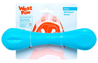 West Paw Zogoflex Hurley Durable Dog Bone Chew Toy for Aggressive Chewers, 100% Guaranteed Tough, It Floats!, Made in USA, Small, Granny Smith