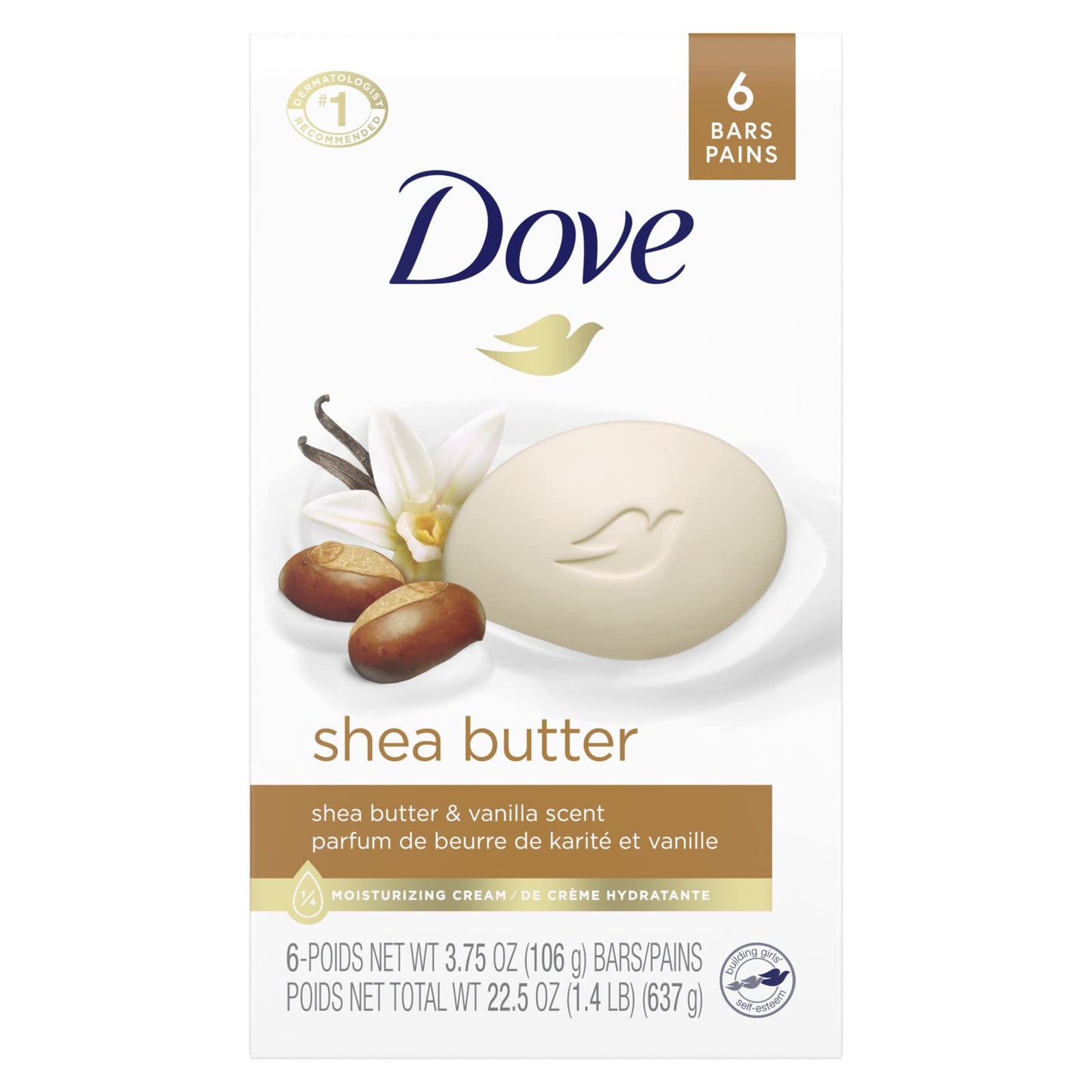 Dove Beauty Bar More Moisturizing Than Bar Soap for Softer Skin, Fragrance Free, Hypoallergenic Sensitive Skin With Gentle Cleanser 1272g (Pack of 12)