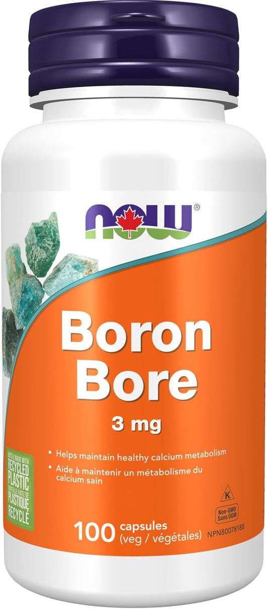 Now Foods Boron (Glycinate) 3mg 100vcap