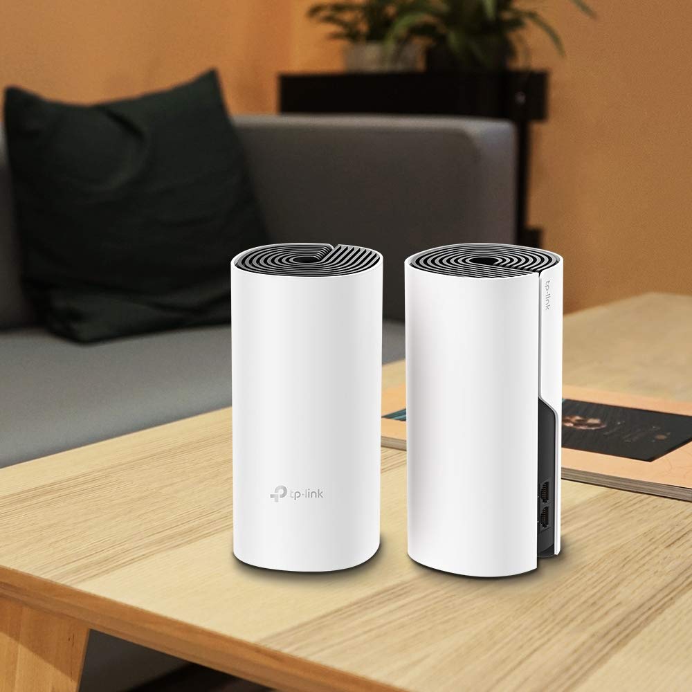 TP-Link Deco Whole Home Mesh WiFi System (Deco M4) – Up to 5,500 Sq. Ft. Coverage, Replaces Wireless Internet Routers and Extenders, Gigabit Ports, Works with Alexa, 3-Pack