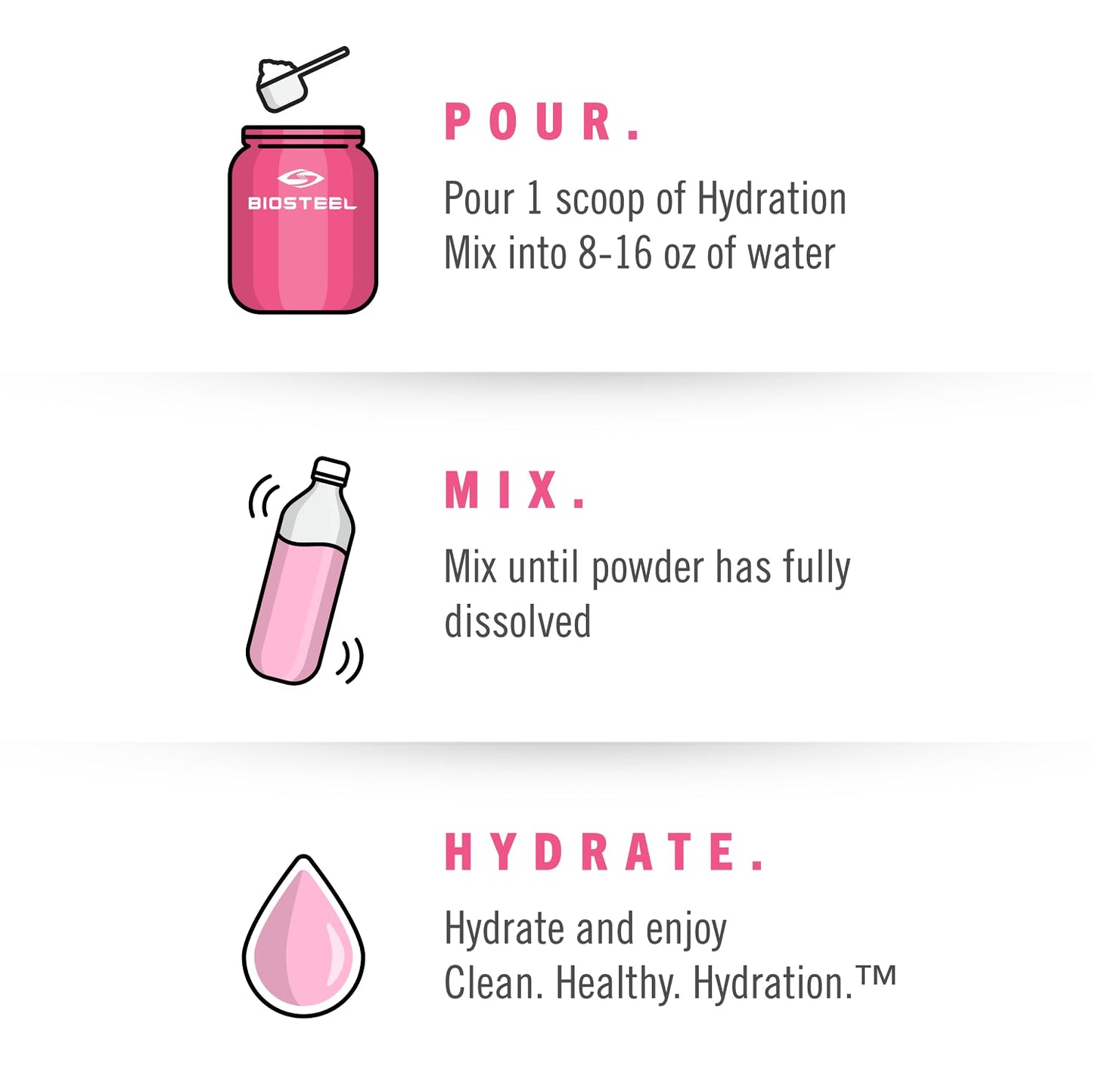 BioSteel Sports Hydration Mix, Great Tasting Hydration with Zero Sugar, and No Artificial Flavours or Preservatives, Watermelon Flavour, 100 Servings per Tub