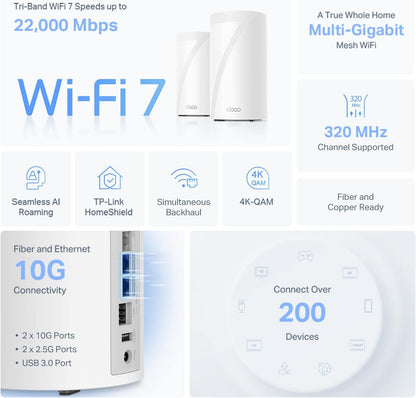 TP-Link Deco Whole Home Mesh WiFi System (Deco M4) – Up to 5,500 Sq. Ft. Coverage, Replaces Wireless Internet Routers and Extenders, Gigabit Ports, Works with Alexa, 3-Pack