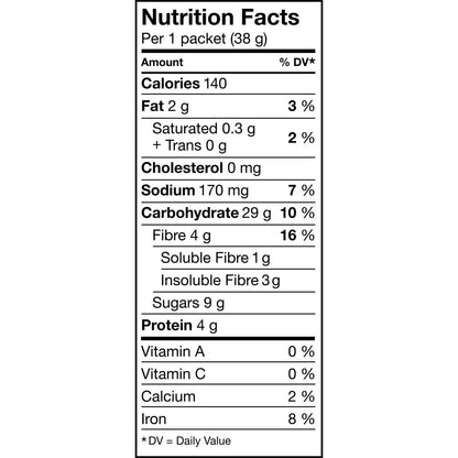 Quaker High Fibre Wild Berry Medley Instant Oatmeal, 8 Packets, 304g
