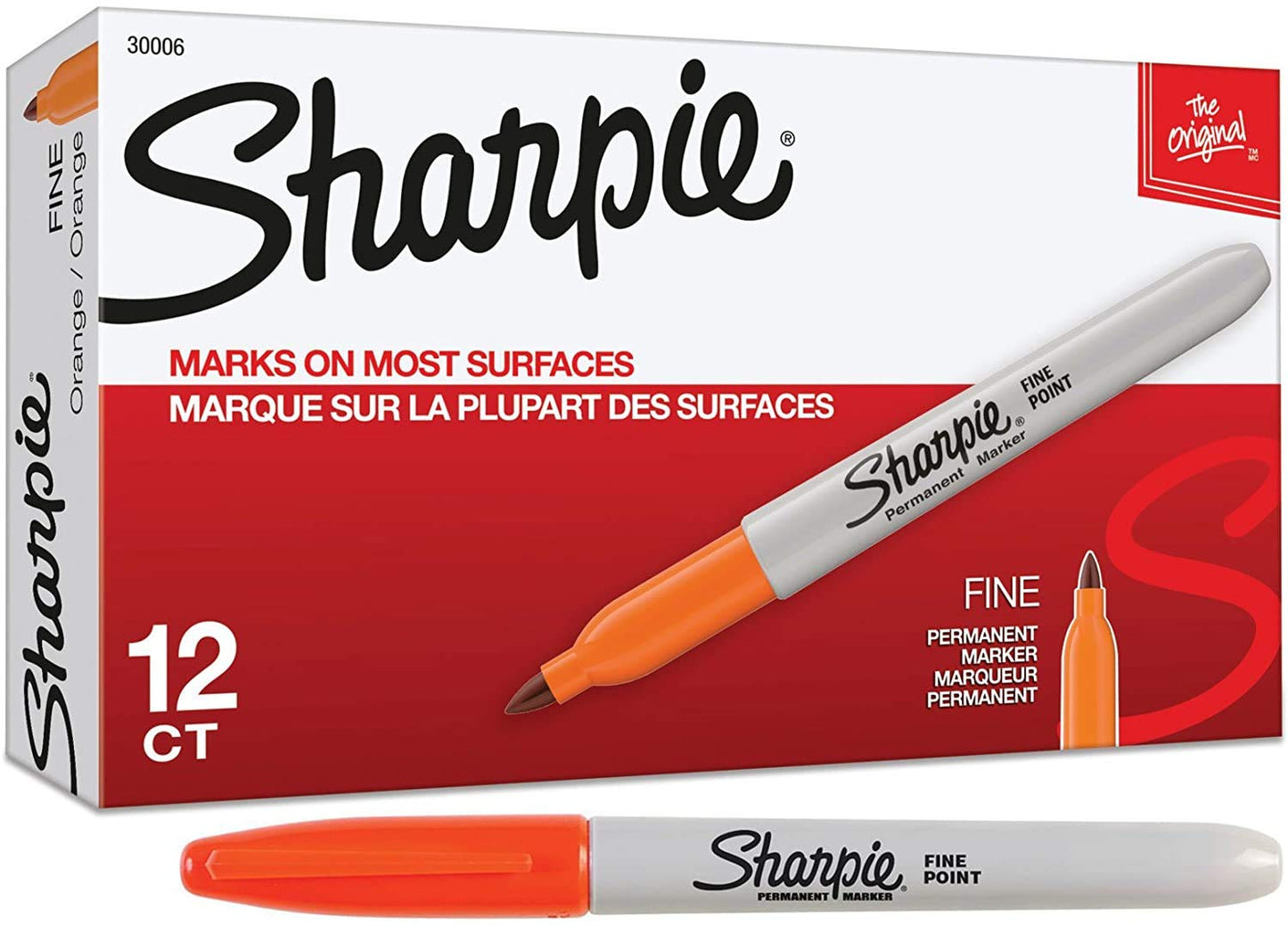 Sharpie Permanent Markers, Fine Point, Black, 36 Count - (New)