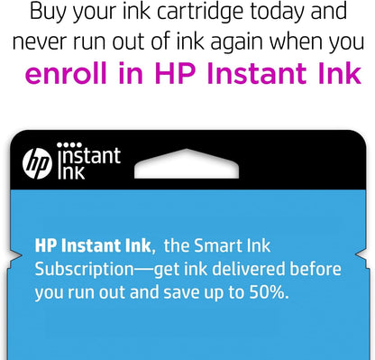 Original HP cInk Cartridges (2-Pack) | Works with HP DeskJet 1255, 2700, 4100 Series, HP Envy 6000, 6400 Series | Eligible for Instant Ink | 3YP29AN