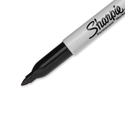 Sharpie Permanent Markers, Fine Point, Black, 5 Count
