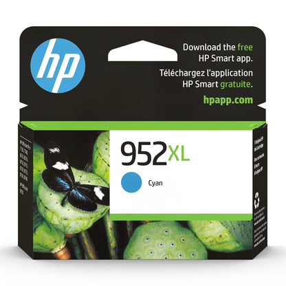 Original HP 952 Cyan, Magenta, Yellow Ink Cartridges (3-pack) | Works with HP OfficeJet 8702, HP OfficeJet Pro 7720, 7740, 8210, 8710, 8720, 8730, 8740 Series | Eligible for Instant Ink | N9K27AN