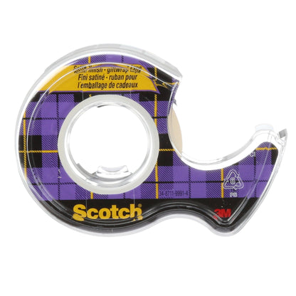 Scotch Tape Gift Wrap Tape, 19mm Wide x 10.1m, 3 Rolls in Dispensers