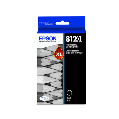 Epson T812 High Capacity Black and Standard Capacity Colour Combo (CMY) Pack Ink