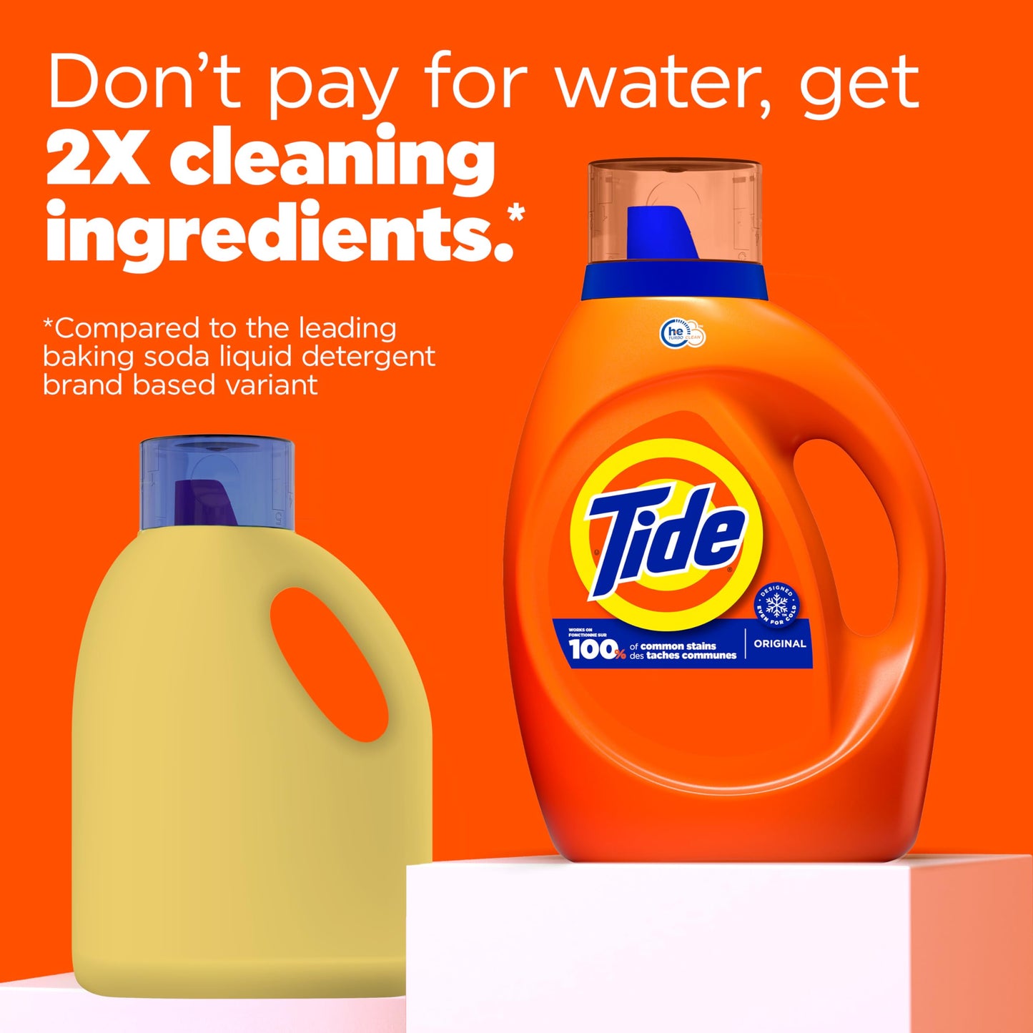 Tide Liquid Laundry Detergent, Original, 100 loads, 3.9 L, HE Compatible (Packaging May Vary)