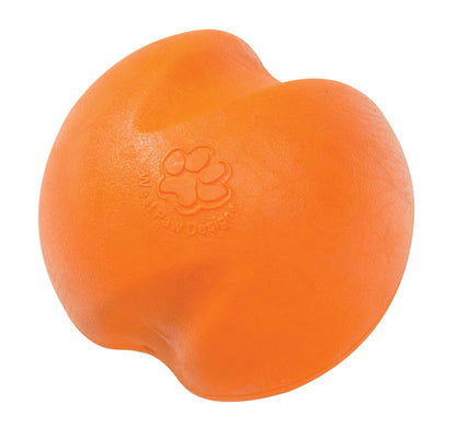 West Paw Zogoflex Jive Durable Nearly Indestructible Dog Ball Chew-Fetch-Play Dog Toy, 100% Guaranteed Tough, It Floats!, Made in USA, Large 3-1/4-Inch, Tangerine