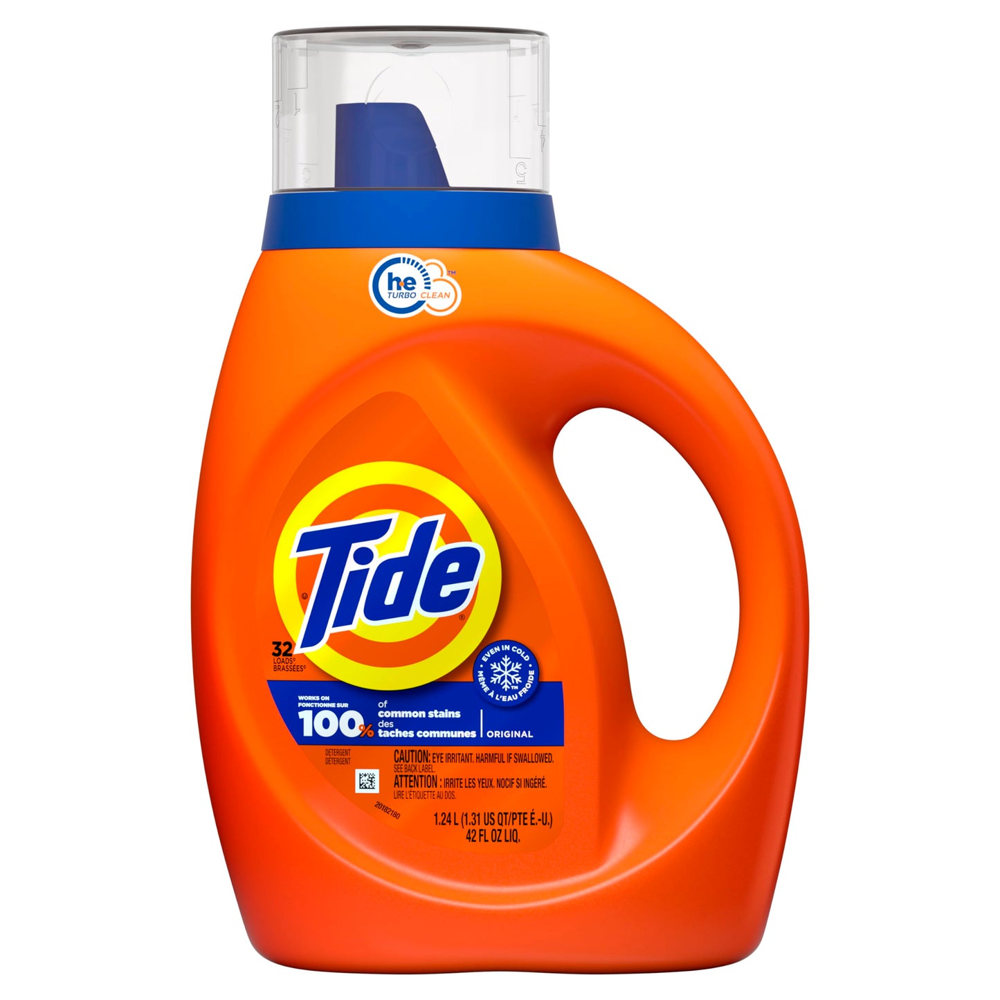 Tide Liquid Laundry Detergent, Original, 100 loads, 3.9 L, HE Compatible (Packaging May Vary)