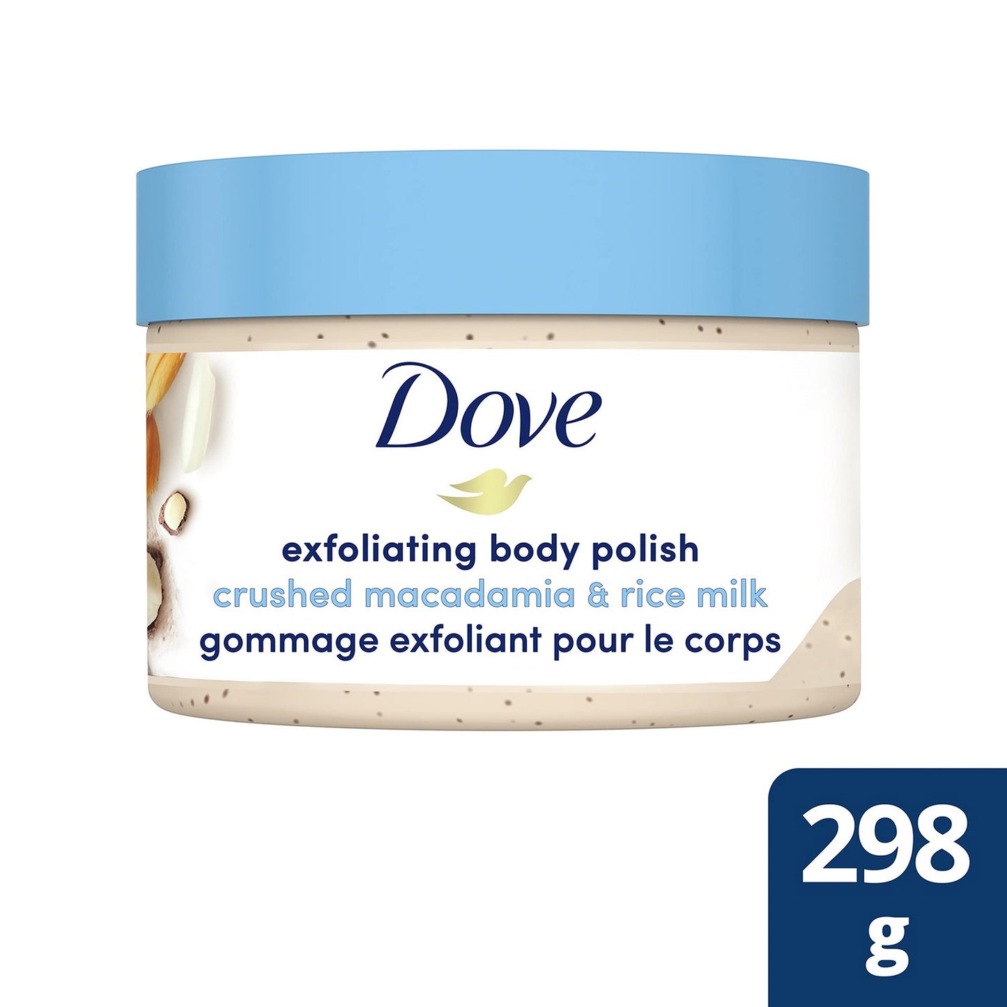 Dove Exfoliating Body Polish Scrub For Silky, Soft Skin Pomegranate and Shea Butter Body Scrub Exfoliates and Provides Lasting Nourishment 10.5 oz