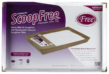 PetSafe ScoopFree Self-Cleaning Cat Litter Box Tray Refills with Premium Blue Non Clumping Crystal Litter, 3-Pack