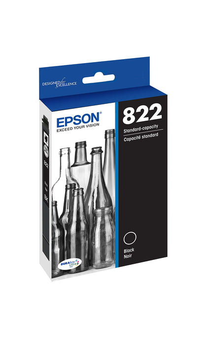 EPSON 822 DURABrite Ultra Ink Standard Capacity Cartridge Combo Pack (T822520-S) Works with WorkForce Pro WF-3820, WF-3823, WF-4820, WF-4830, WF-4833, WF-4834, Color - Cyan, Magenta, Yellow Jaune