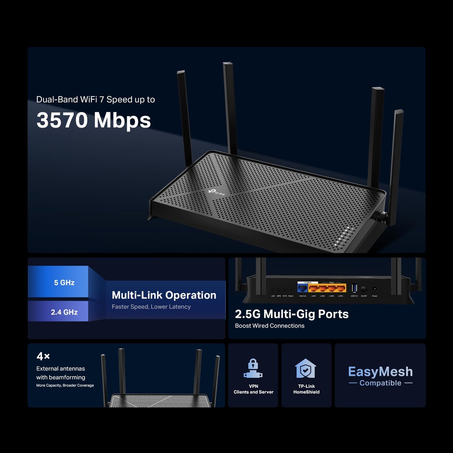 TP-Link AX1800 WiFi 6 Smart WiFi Router (Archer AX23) - Dual Band Gigabit Wireless Internet Router, OFDMA, Parental Controls, Long Range Coverage
