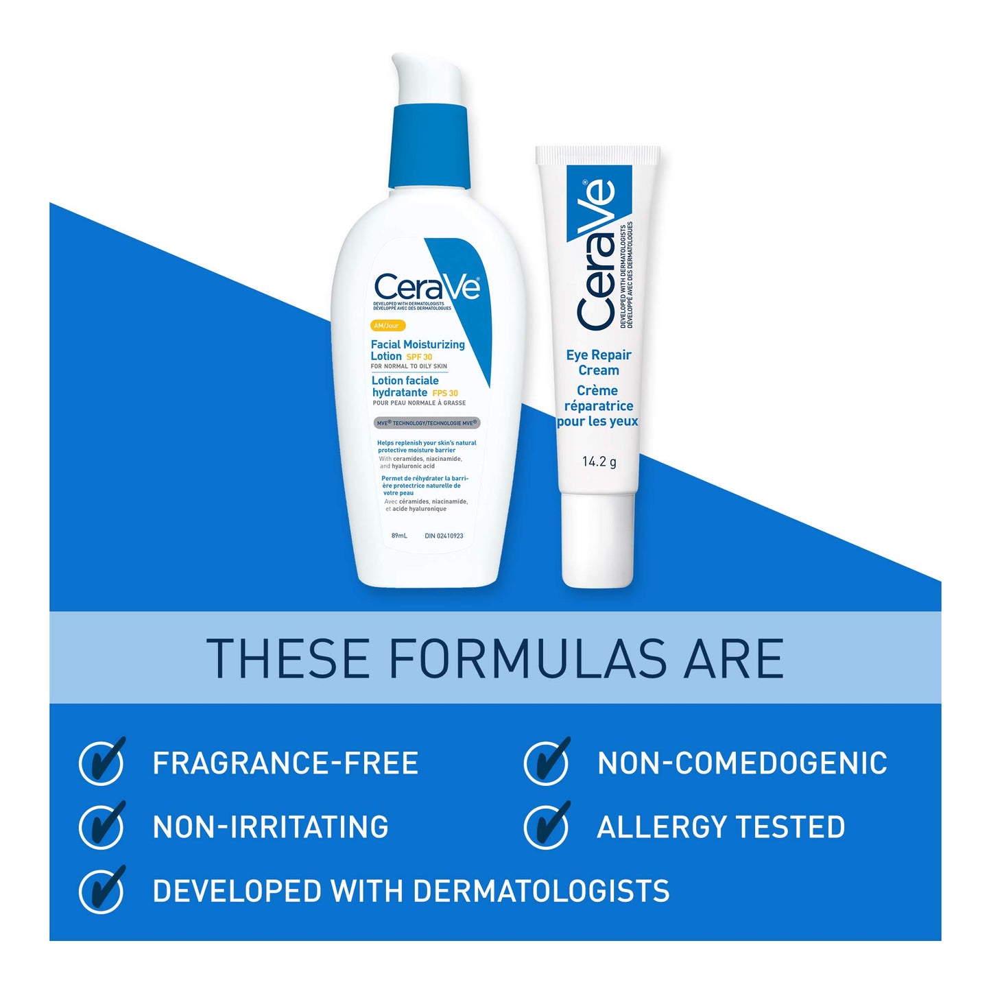 CeraVe Facial Moisturizer with SPF 30. Face Sunscreen Lotion with Hyaluronic Acid, Niacinamide & Ceramides for Women & Men. Oil-free, normal to dry skin. Verified Extended Use Date, Travel Size 89ML