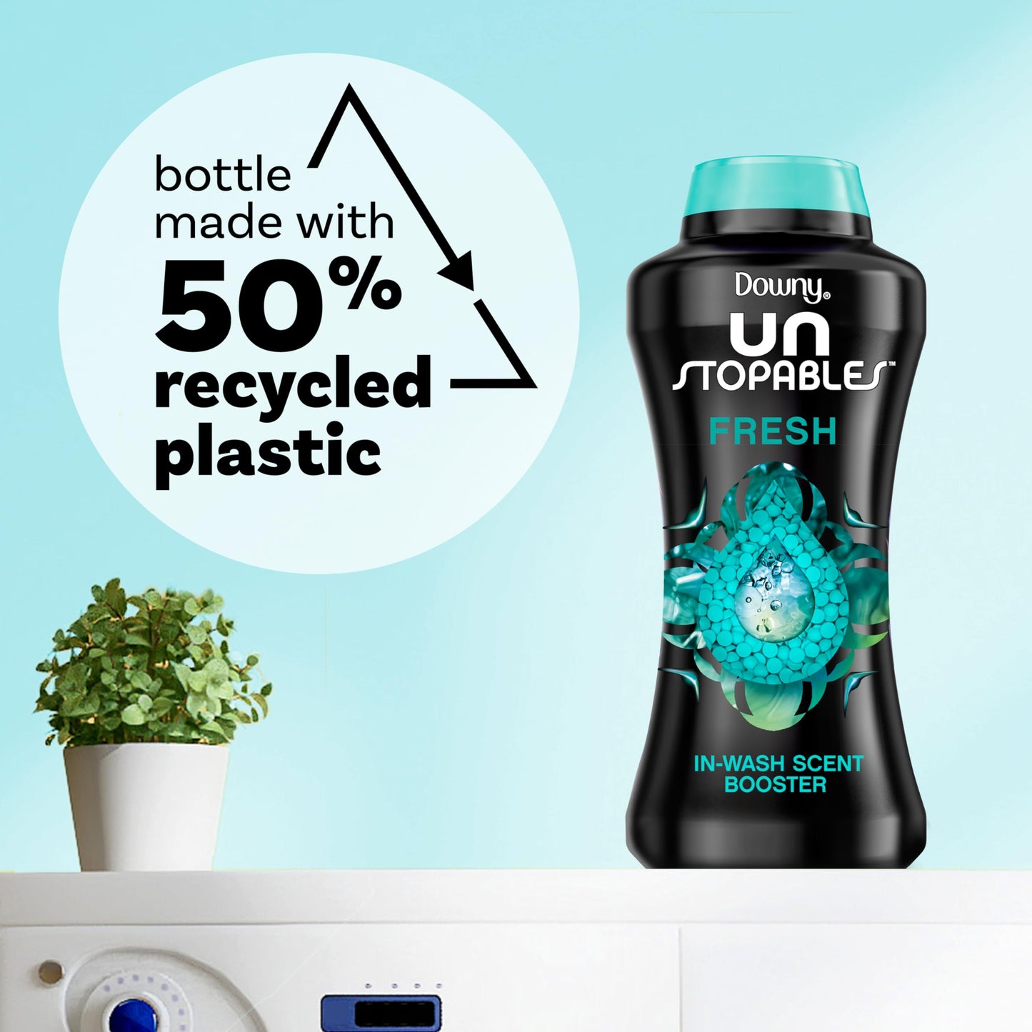 Downy Unstopables In-Wash Laundry Scent Booster Beads, Fresh, 680 gr