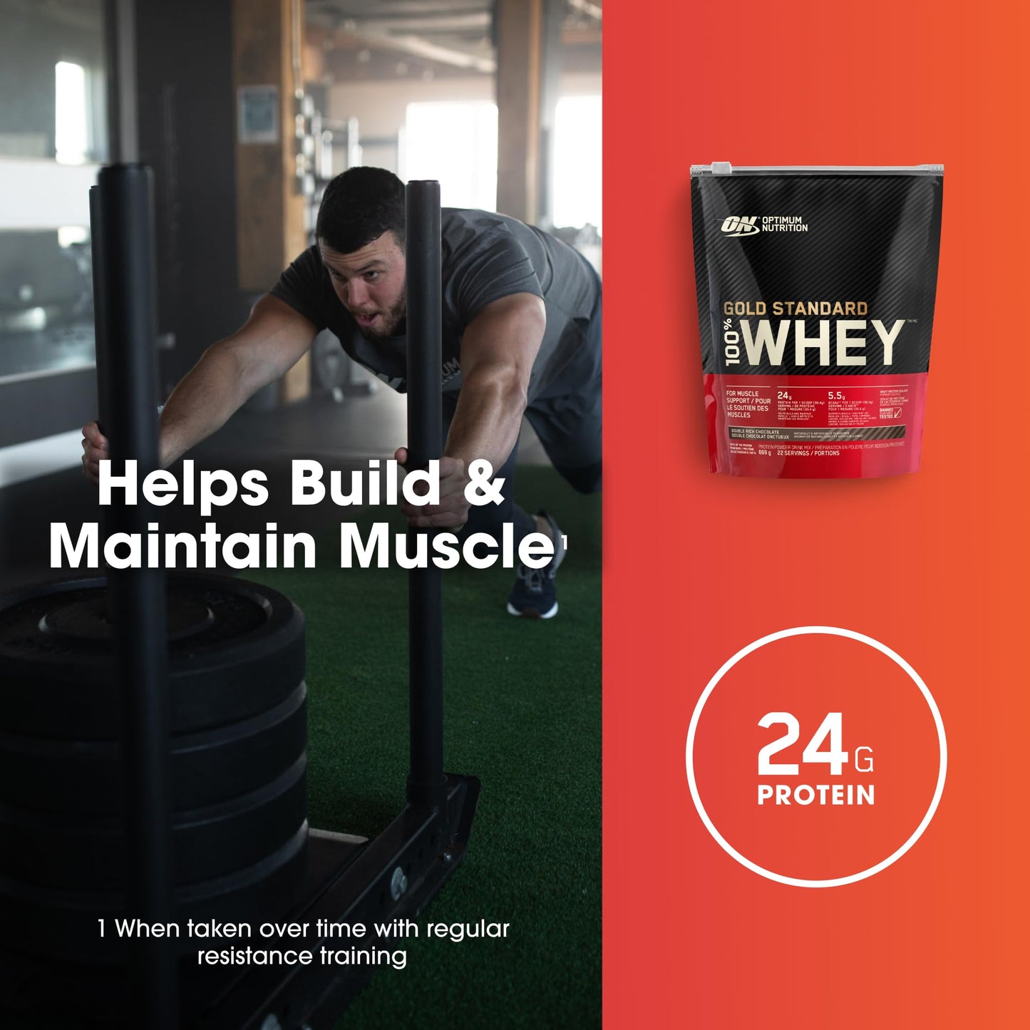 Optimum Nutrition Gold Standard 100% Whey Protein Powder, 2.270g - Extreme Milk Chocolate - 70 servings (packaging may vary)