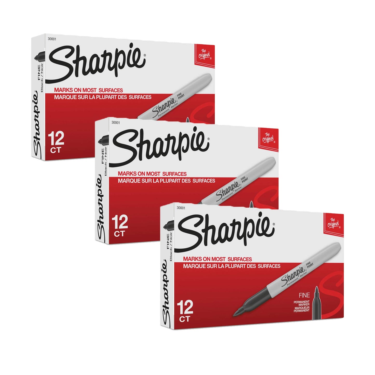 Sharpie Permanent Markers, Ultra Fine Point, Black, 2 Markers(37161)