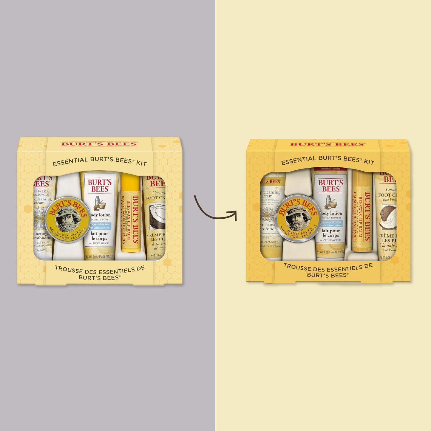 Burt's Bees Kissable Colour Gift Set, Warm Collection, 3 Lip Shimmers in Peony, Rhubarb and Fig