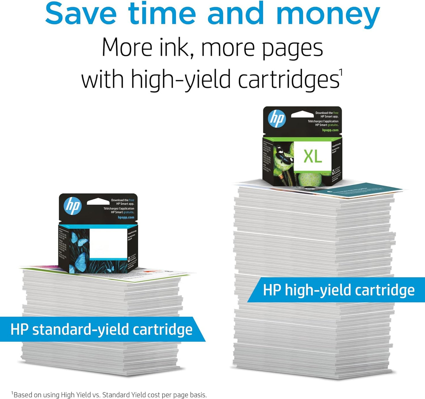 Original HP cInk Cartridges (2-Pack) | Works with HP DeskJet 1255, 2700, 4100 Series, HP Envy 6000, 6400 Series | Eligible for Instant Ink | 3YP29AN