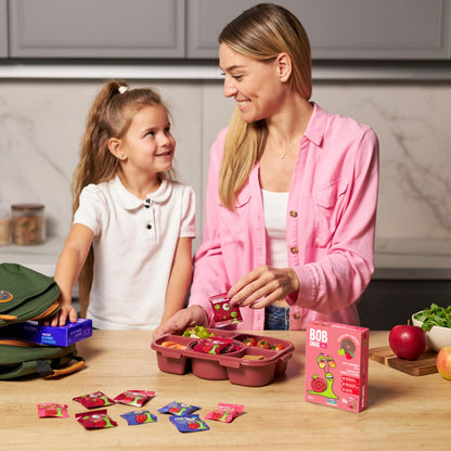 Bob Snail Healthy Snacks Berry Mix Family Pack - Nut free fruit Rolls with Blueberry, Raspberry & Strawberry, Candy box Fruit Snacks, All Natural Healthy Snacks for kids, No Added Sugar sour Candy, 80 pcs Pack / 800 gram candy bulk (Blueberry, Raspberry &
