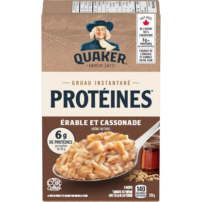 Quaker High Fibre Wild Berry Medley Instant Oatmeal, 8 Packets, 304g