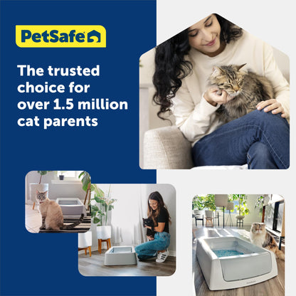 PetSafe ScoopFree Self-Cleaning Cat Litter Box Tray Refills with Premium Blue Non Clumping Crystal Litter, 3-Pack