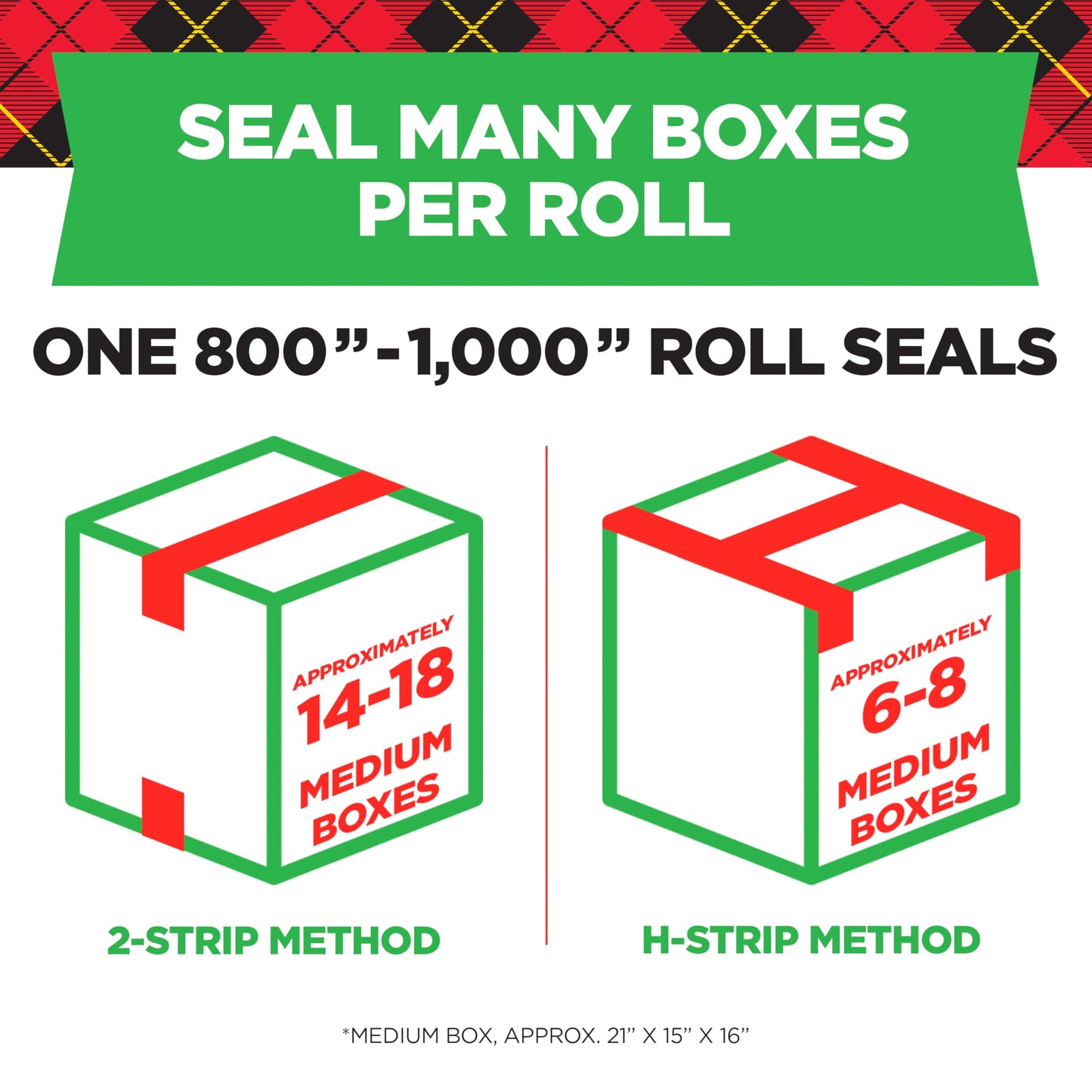 Scotch Packing Tape Tough Grip Moving Tape, 1.88" x 20m, 1 Roll w/ Handheld Dispenser