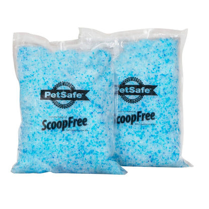 PetSafe ScoopFree Self-Cleaning Cat Litter Box Tray Refills with Premium Blue Non-Clumping Crystals, 3-Pack