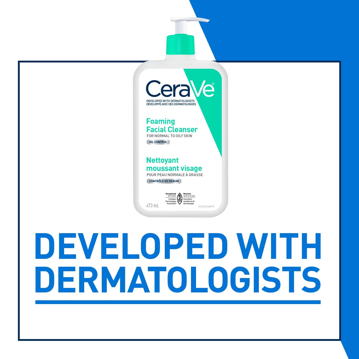 CeraVe FOAMING Face Cleanser, Gentle Face Wash with Hyaluronic Acid, Niacinamide, Ceramides. Makeup Remover for oily skin, won’t clog pores. Oil & sebum control. Non-Comedogenic, Sensitive Skin, Men & Women, 562ML