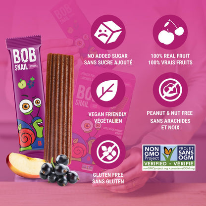 Bob Snail Fruit Leather Sweet & Sour Family Pack - Nut free fruit Roll Ups with Dried Mango,Sour Cherry & Blackcurrant, Candy box Fruit Snacks, All Natural Healthy Snacks for kids, Sugar Free sour Candy, 42 pcs Pack / 588 gram candy bulk (Exotic Mix)