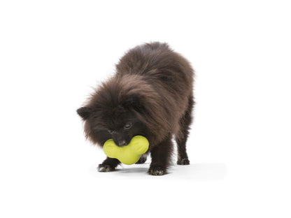 West Paw Zogoflex Tux Interactive Treat Dispensing Dog Chew Toy for Aggressive Chewers, 100% Guaranteed Tough, It Floats!, Made in USA, Small, Aqua