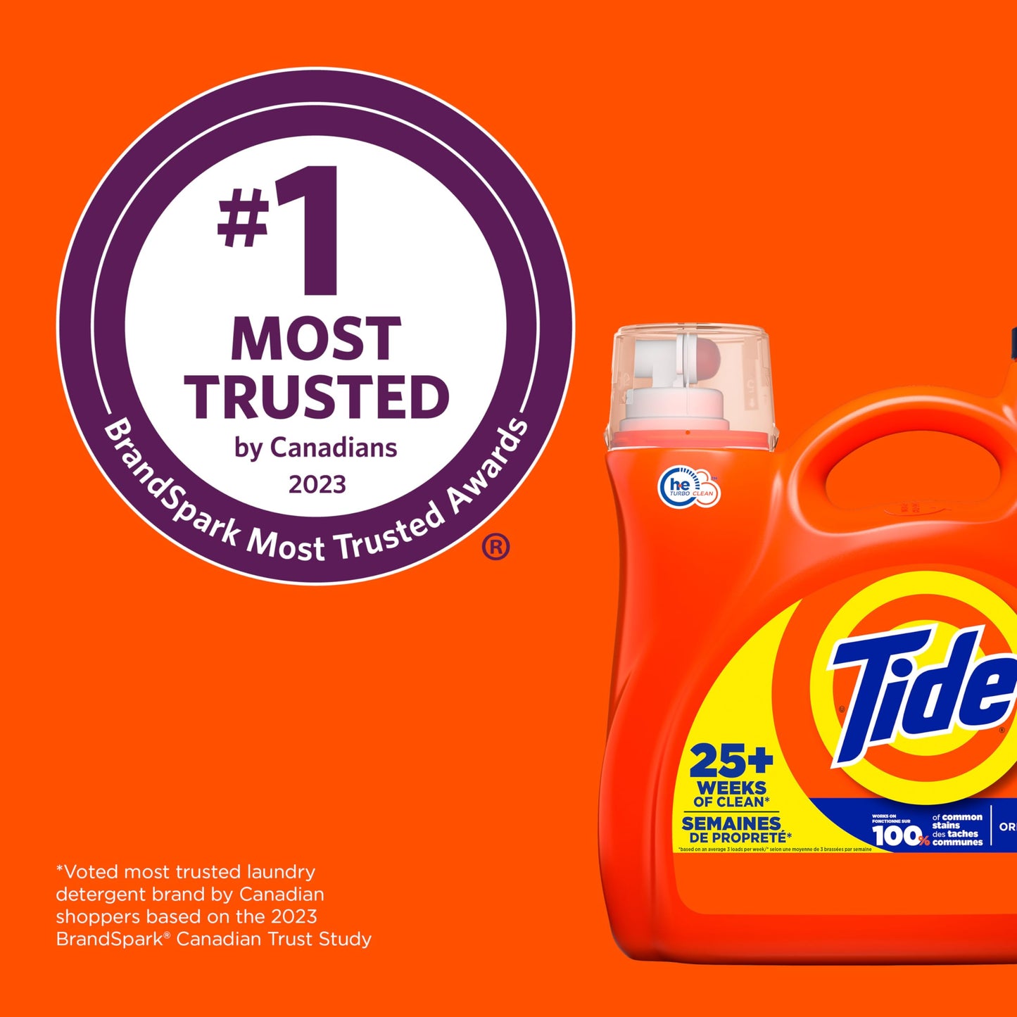 Tide Liquid Laundry Detergent, Original, 100 loads, 3.9 L, HE Compatible (Packaging May Vary)