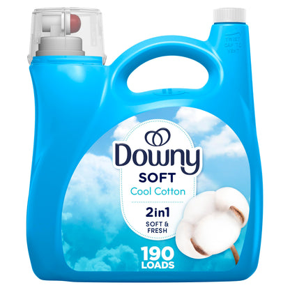 Downy Ultra Laundry Liquid Fabric Softener (Fabric Conditioner), Cool Cotton, 2.64L, 120 Loads