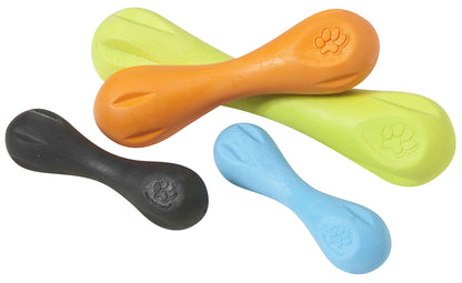 West Paw Zogoflex Hurley Durable Dog Bone Chew Toy for Aggressive Chewers, 100% Guaranteed Tough, It Floats!, Made in USA, Small, Granny Smith