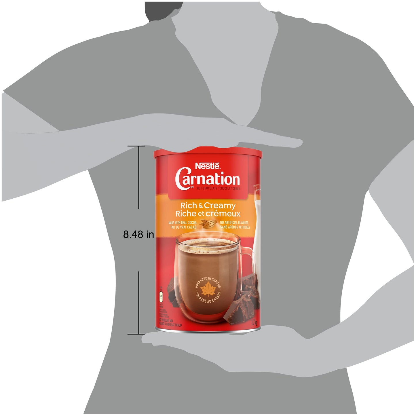 CARNATION Nestle Rich and Creamy Hot Chocolate, 1.7 kg (Pack of 1), Imported from Canada}