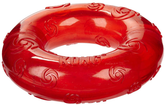 KONG Squeezz Ring Dog Toy, Large, Colors Vary