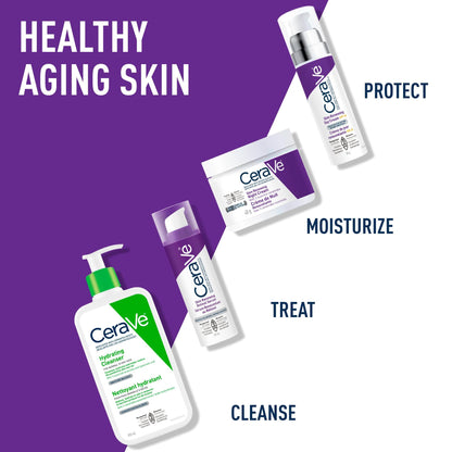 CeraVe Night Cream for Face, Skin Renewing Moisturizer for Men & Women With Hyaluronic Acid, Niacinamide, Bio Peptides & Ceramides. Fragrance Free, Non-comedogenic, Suitable for Sensitive Skin