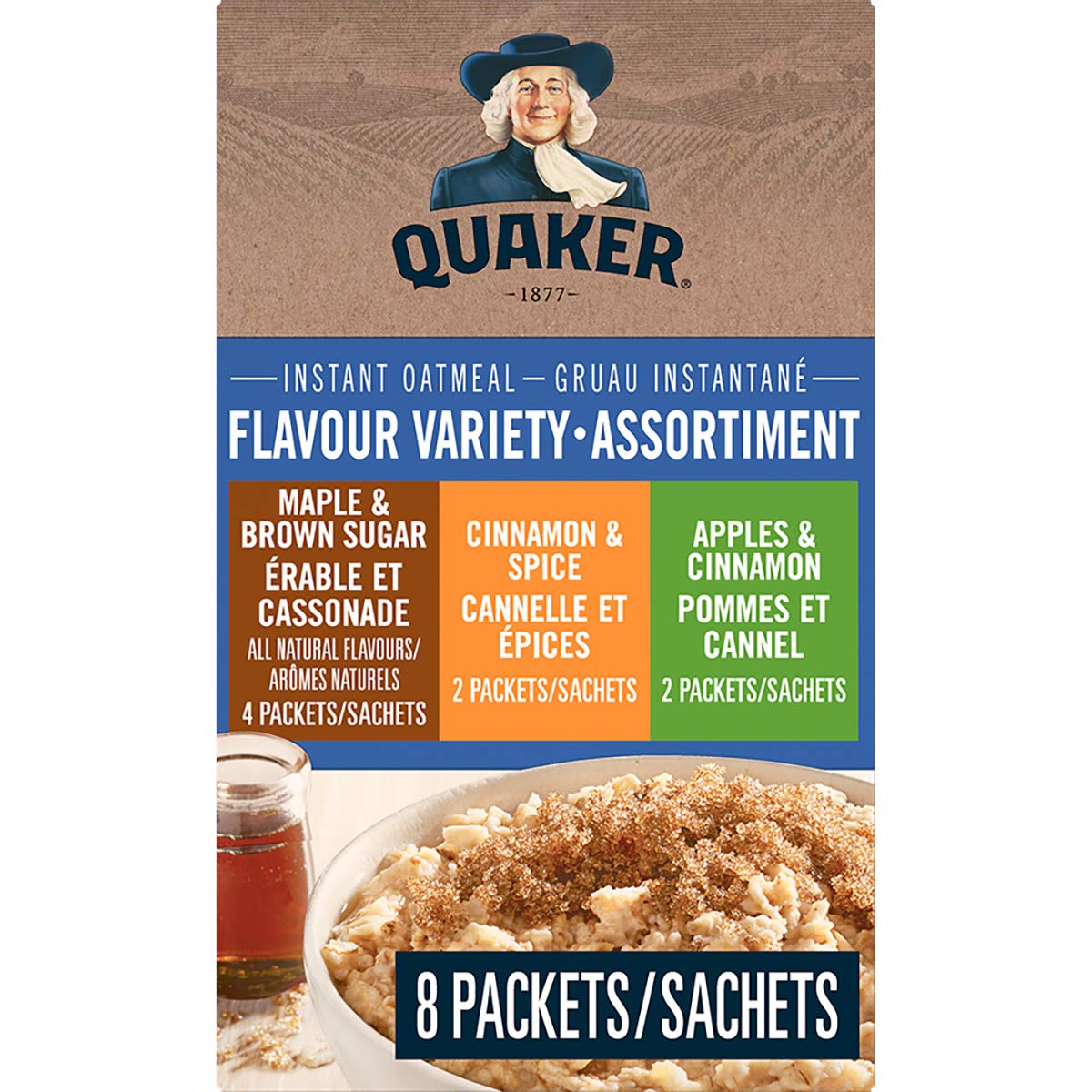 Quaker Regular Instant Oatmeal, 10 Packets, 280g