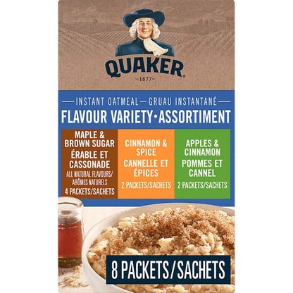 Quaker Regular Instant Oatmeal, 10 Packets, 280g
