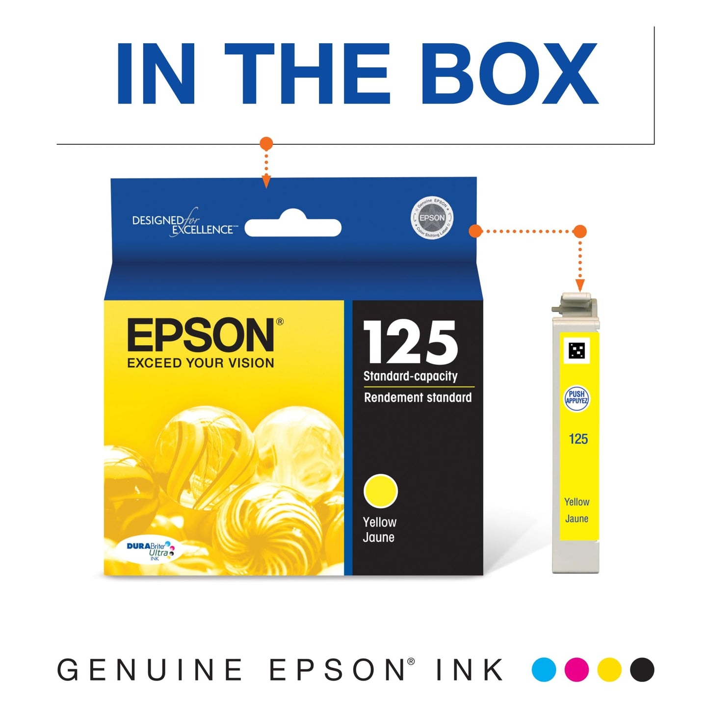 Epson 125 Ink Cartridge, Black and Colour Combo Pack (T125120)