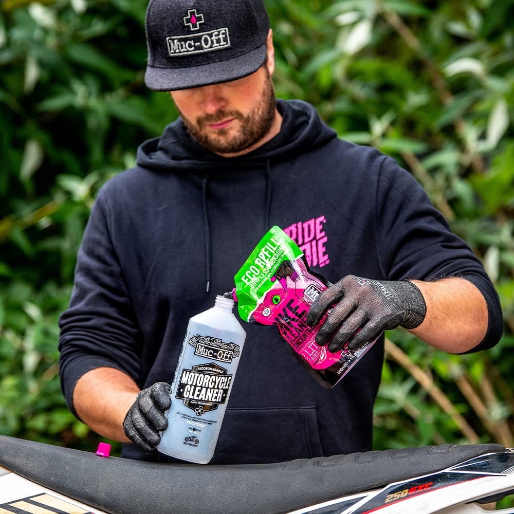 Muc Off Bike Cleaner Concentrate, 1 Liter - Fast-Action, Biodegradable Nano Gel Refill - Mixes with Water to Make Up to 4 liters of Bike Wash