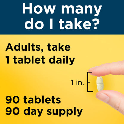 Nature Made Multivitamin For Him with No Iron, Mens Multivitamins for Daily Nutritional Support, Multivitamin for Men, 90 Tablets, 90 Day Supply